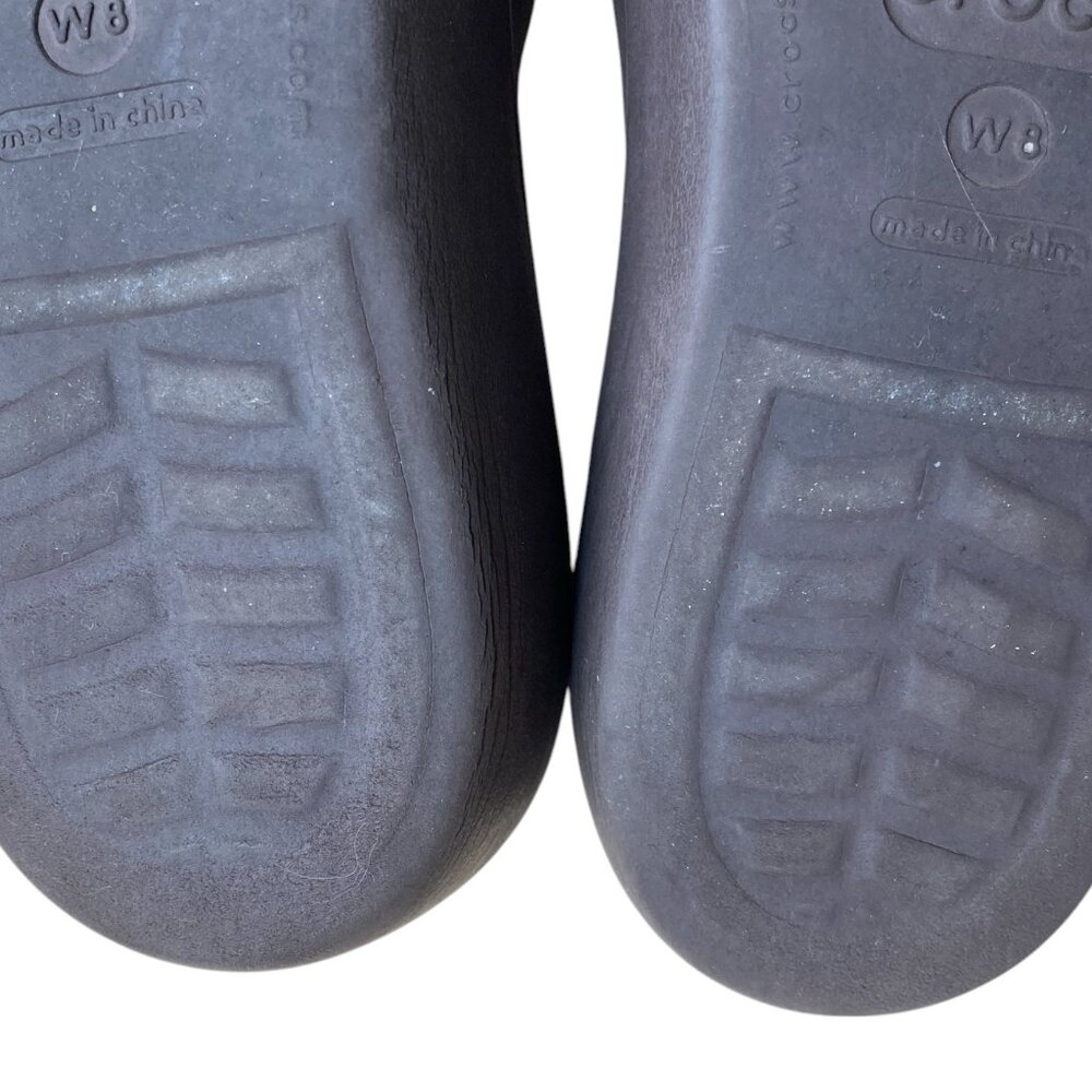 Crocs Patricia II Wedge Sandals Strappy Slip On Brown Comfort Travel Beach-8 - Picture 15 of 15